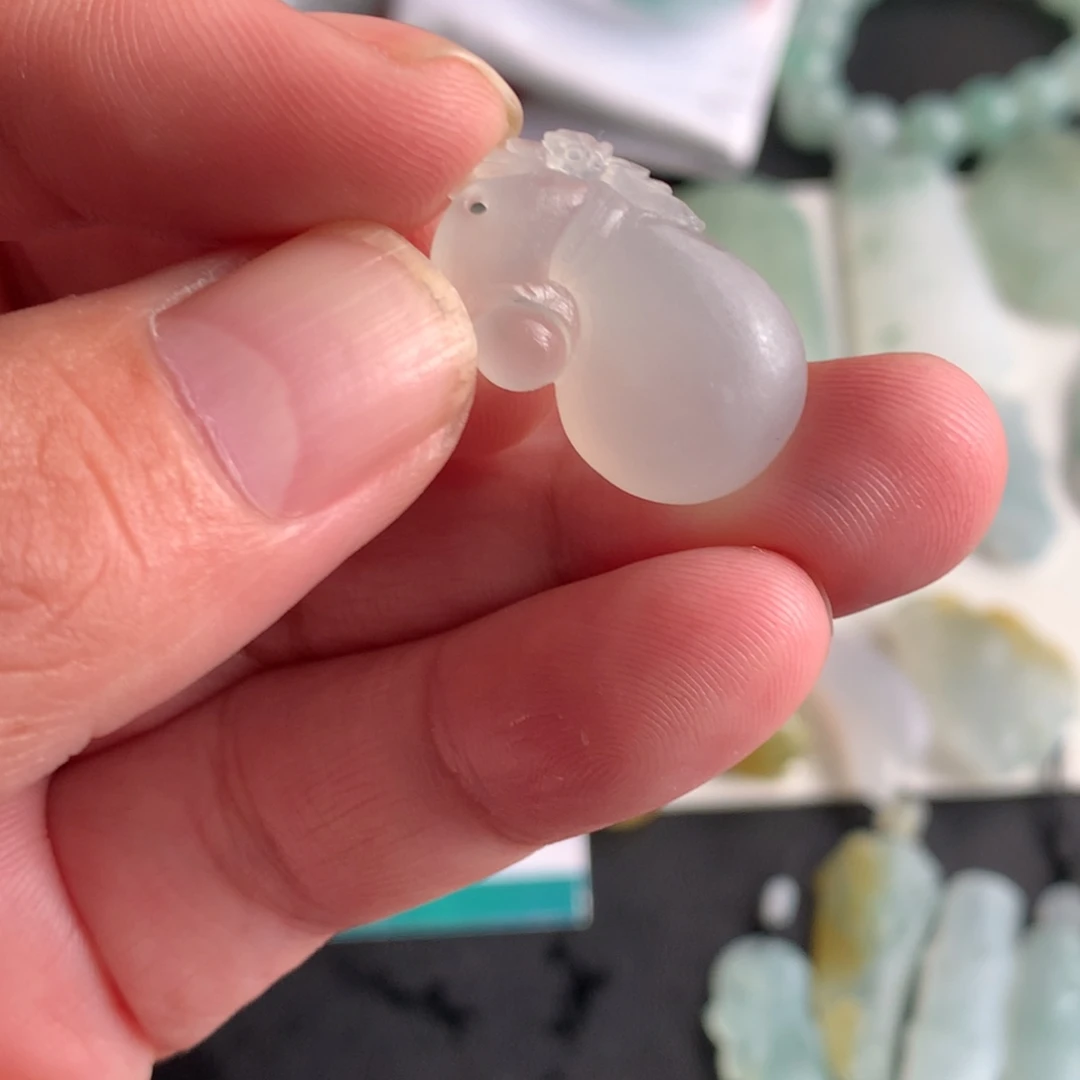 定制翡翠未镶嵌翡翠钱袋