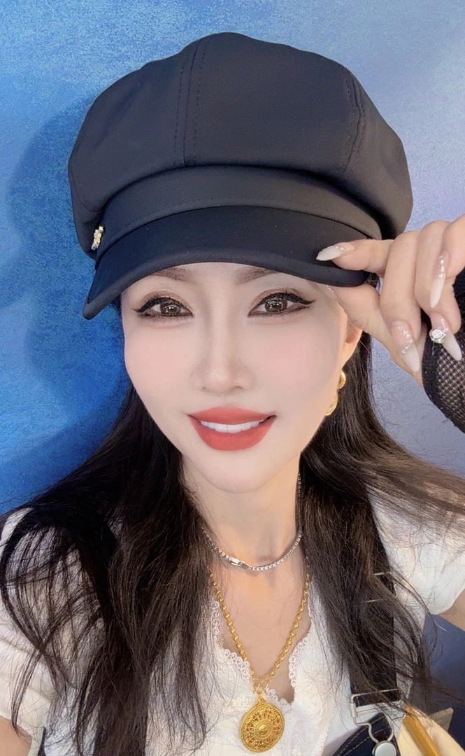 极简风韩版八角帽202509