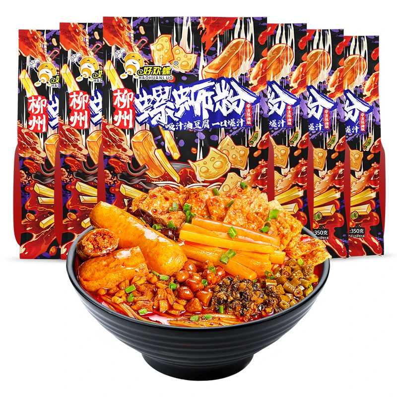【好欢螺】油豆腐带渣辣油螺蛳粉350g
