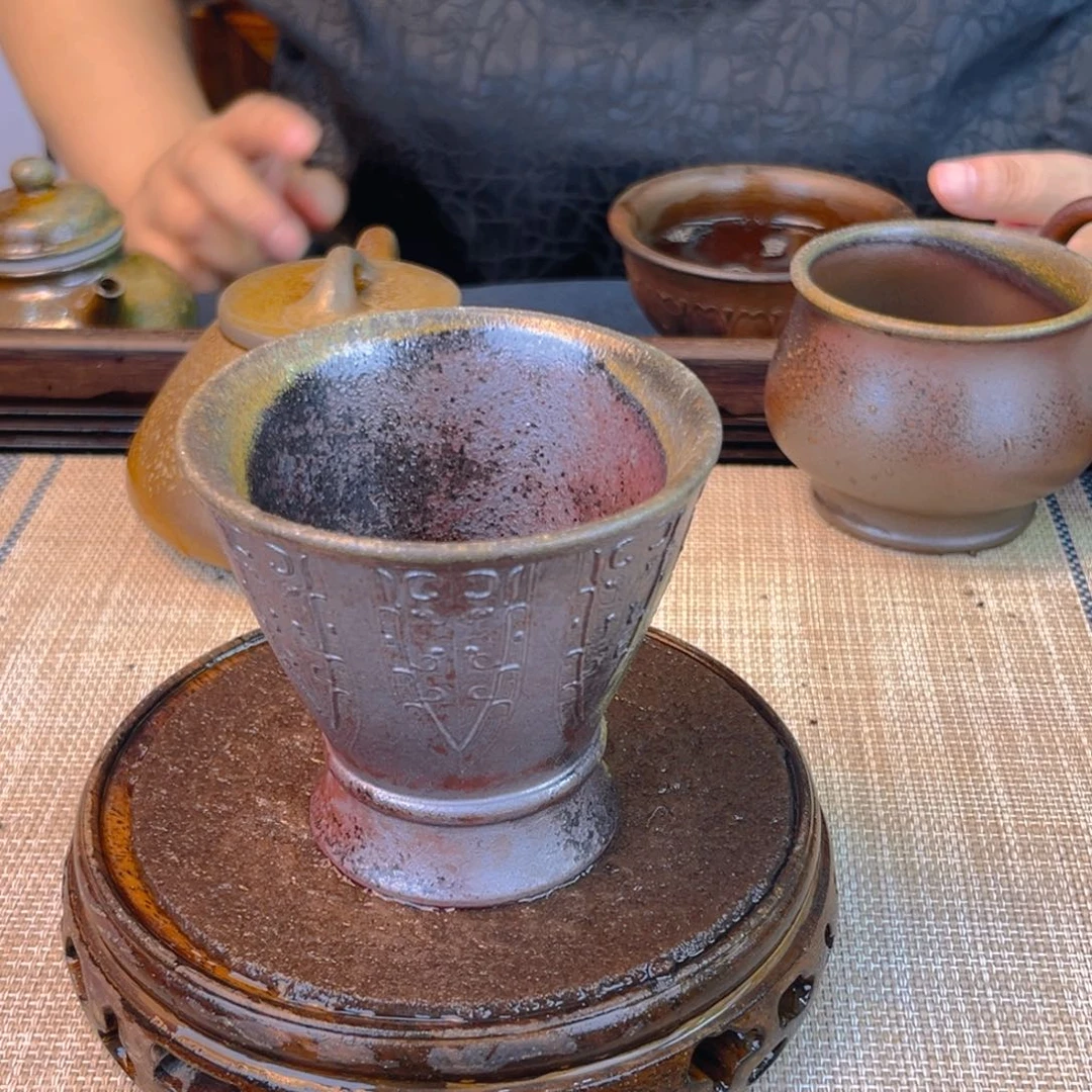 茶壶紫砂底槽清柴烧120cc