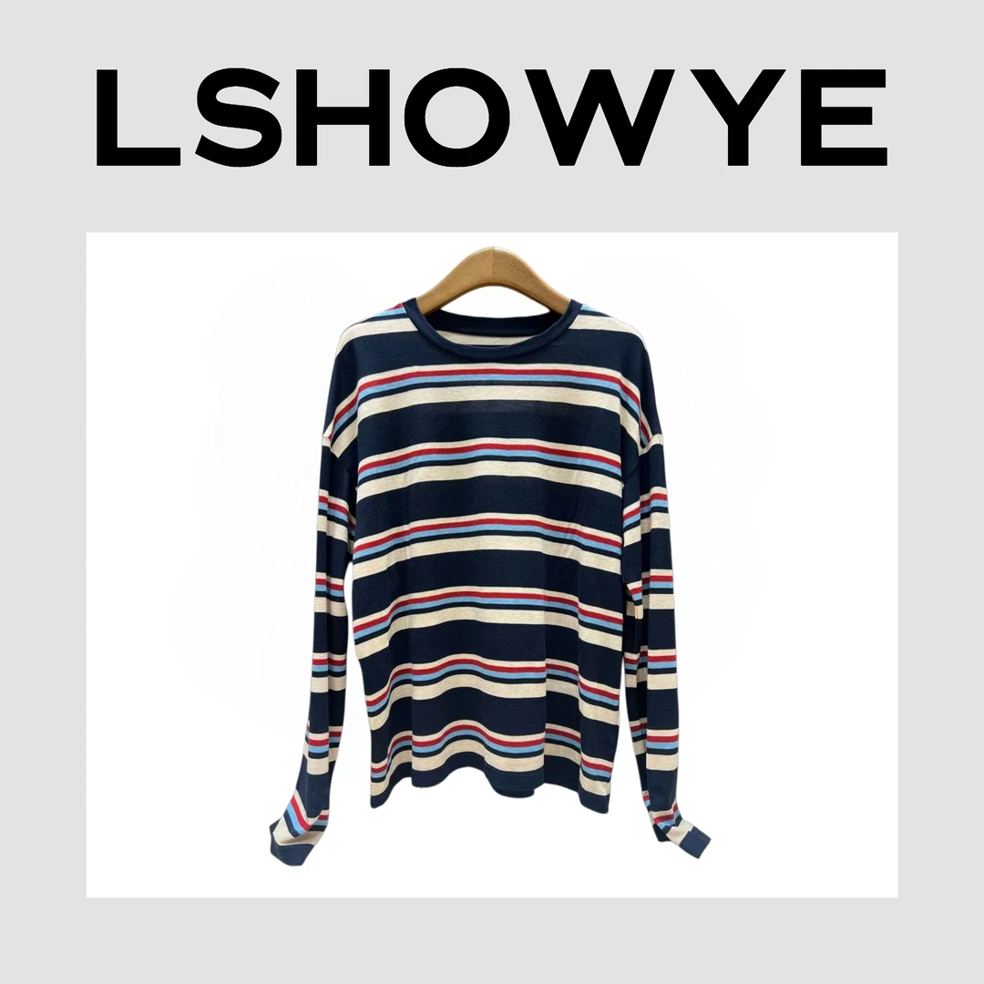 LSHOWYE｜羊毛条纹长袖T恤20251244