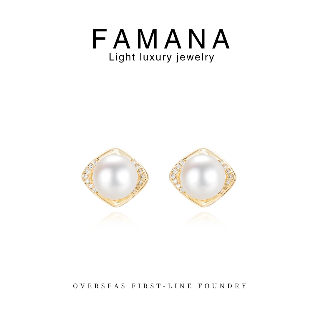 Famana★素颜必备 日常百搭单珠耳钉 G1017