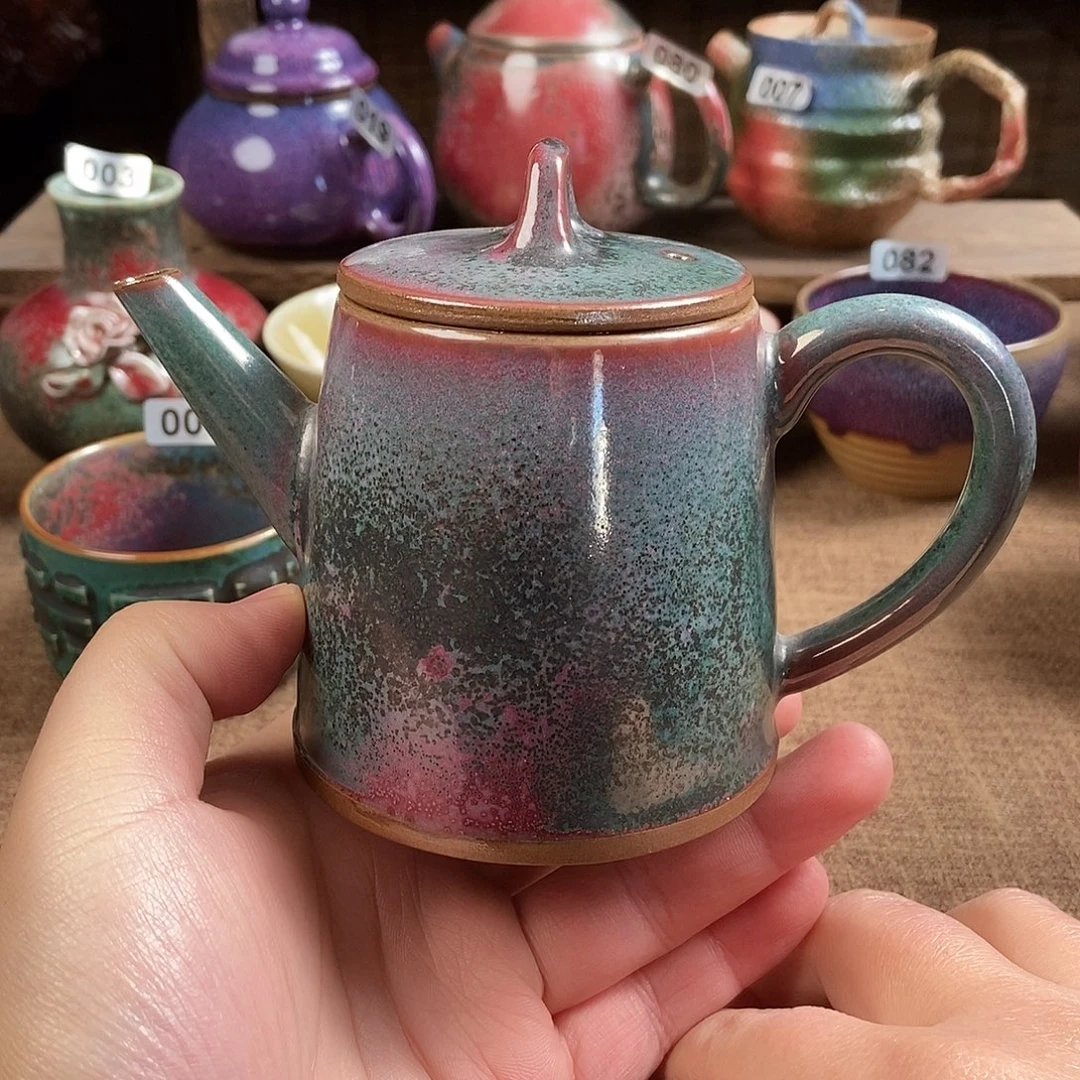 瓷片钧瓷茶壶茶具