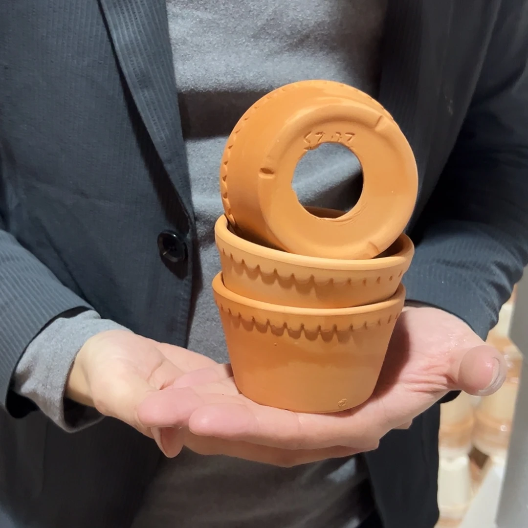 微瑕矮盆大底孔9口5高3个