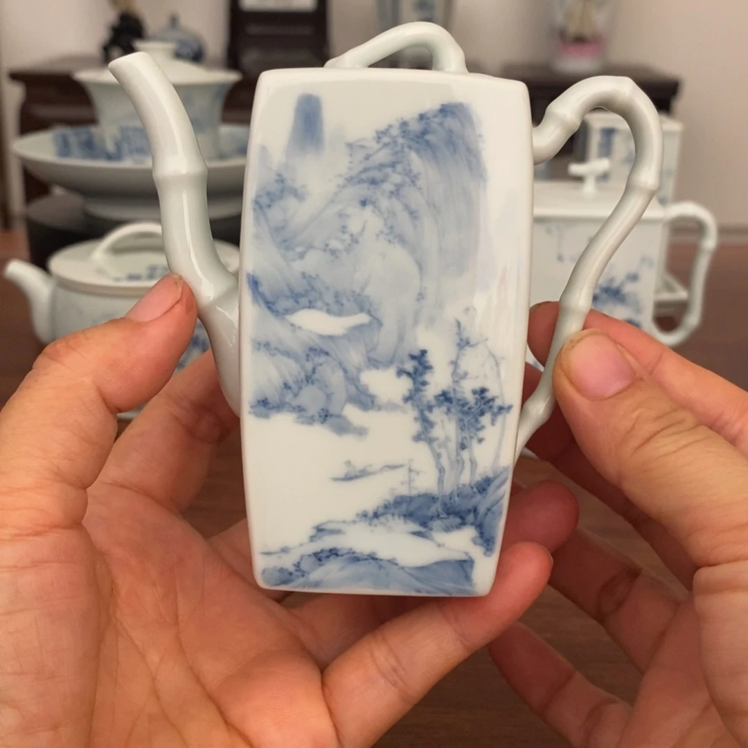 沅***沅景德镇艺术文人作品手工壶