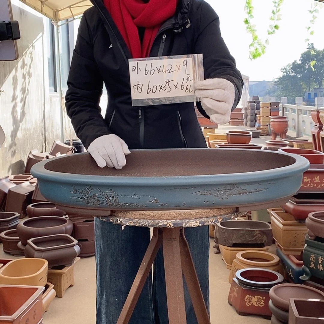 紫砂花盆紫砂花盆无孔