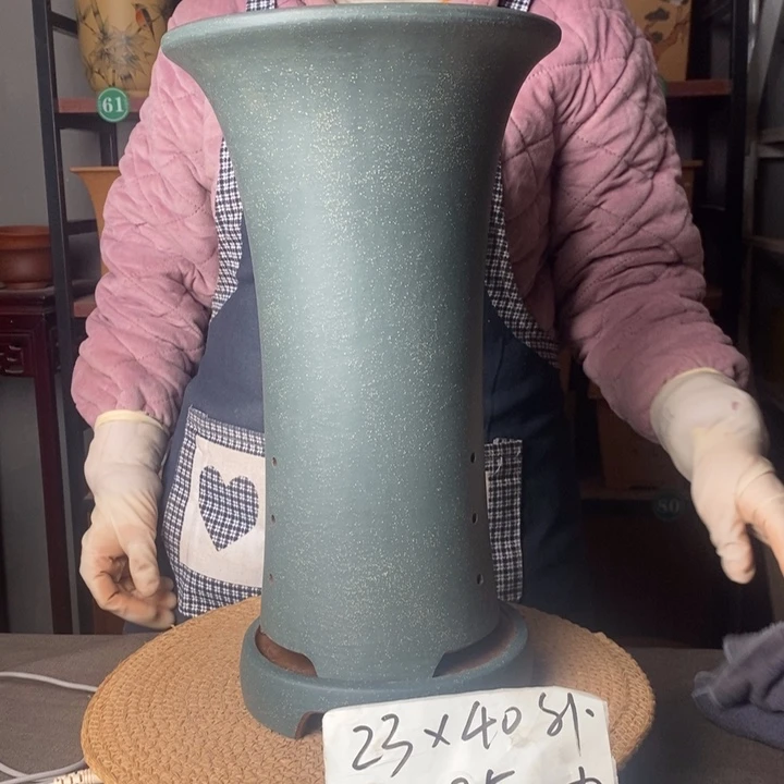 紫砂磕碰微瑕紫砂花盆一物一拍