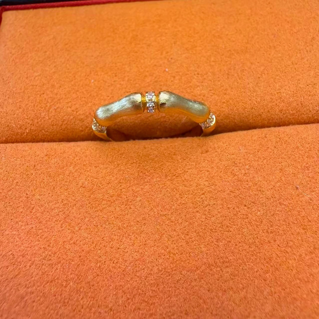 东方简珠宝S3574 竹节开口戒指