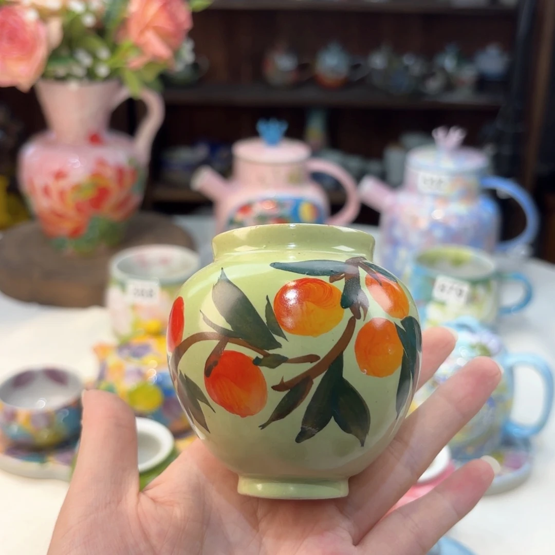 景德镇手绘高温釉下彩陶瓷茶具