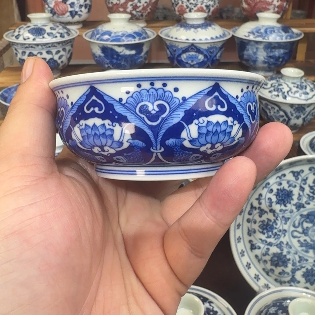 陶瓷杯子纯手工手绘柴窑