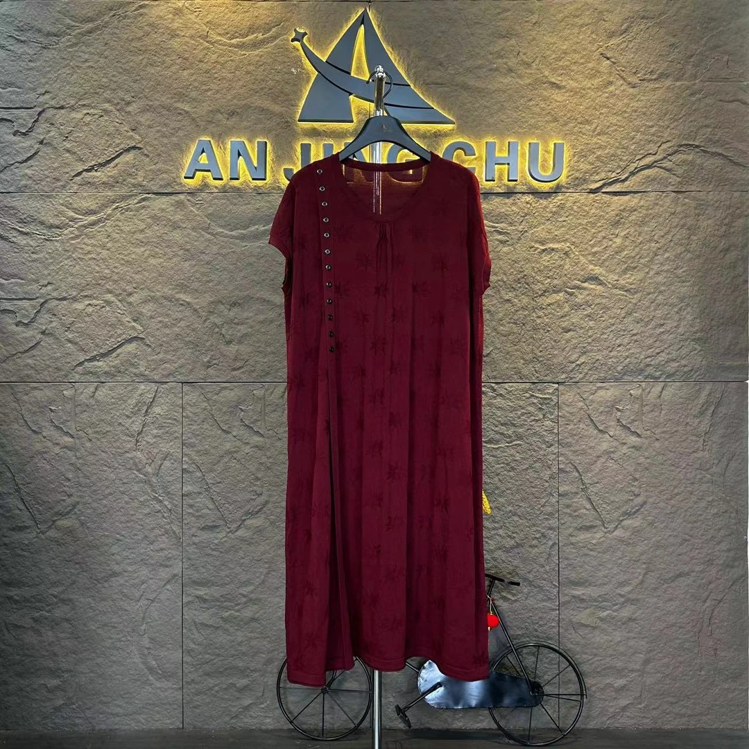 138  夏款必备时尚显瘦上档次洋气高档中长款连衣裙