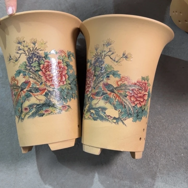 紫砂紫砂花盆破损补发高度22口径17俩只