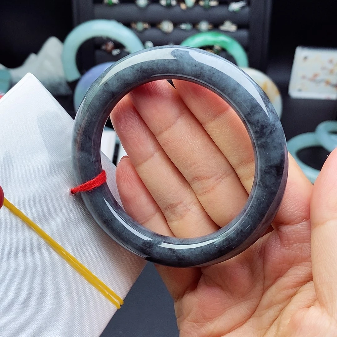 翡翠手镯未镶嵌54圆条