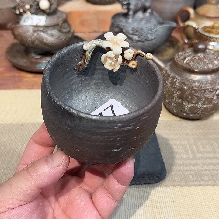 柴烧裸烧茶具放漏477