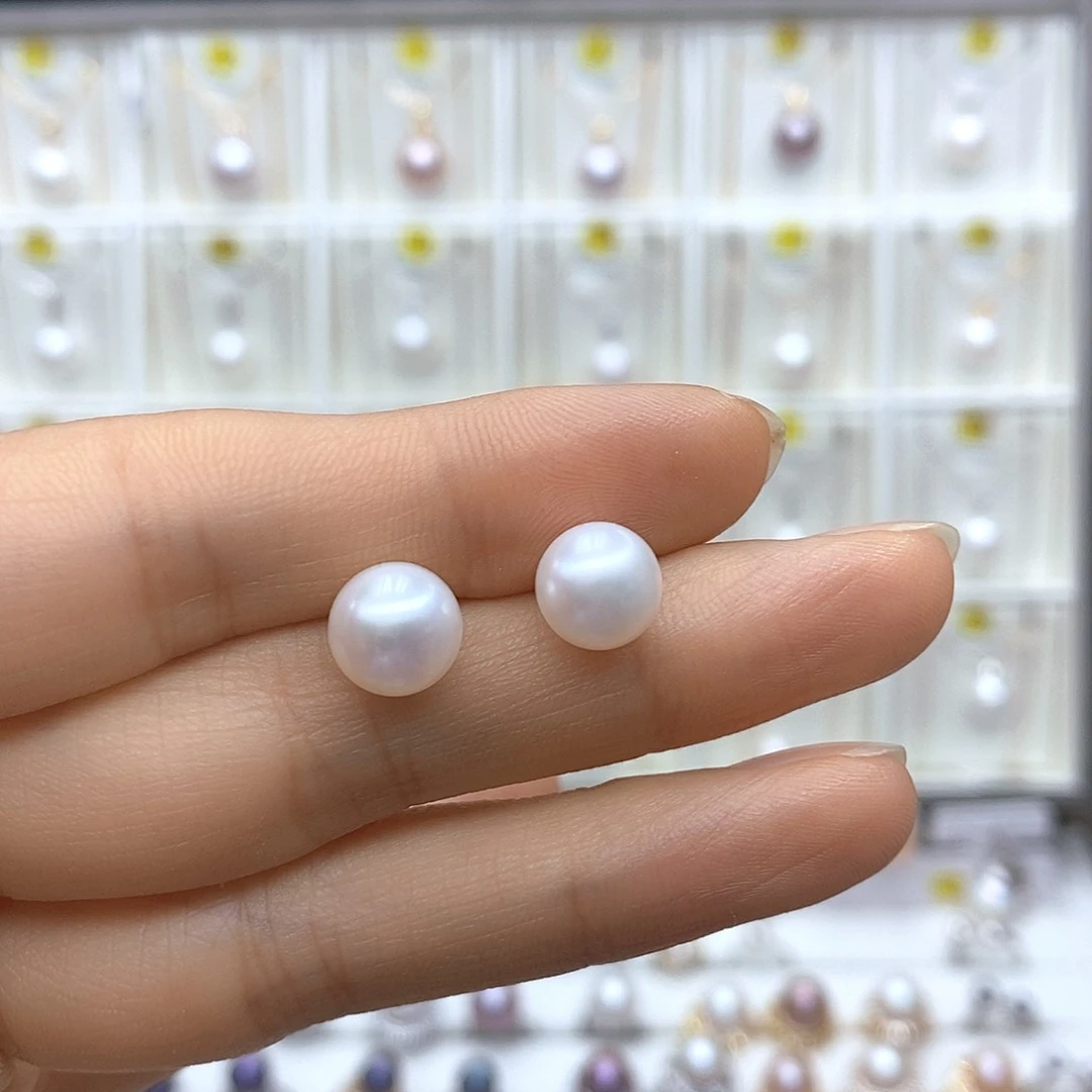 淡水珍珠银S925镶嵌颈饰