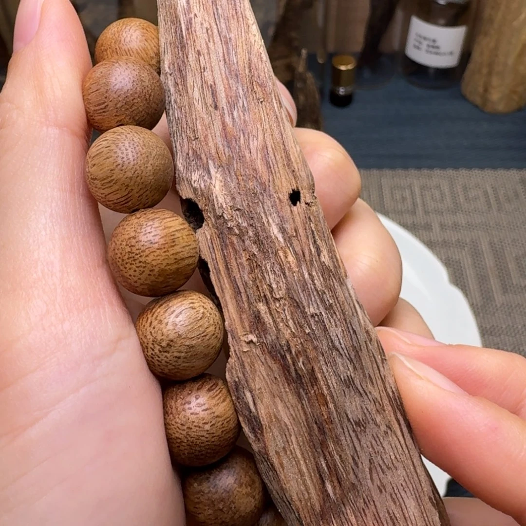 香榧木1.2海南黄油格单圈7.6克