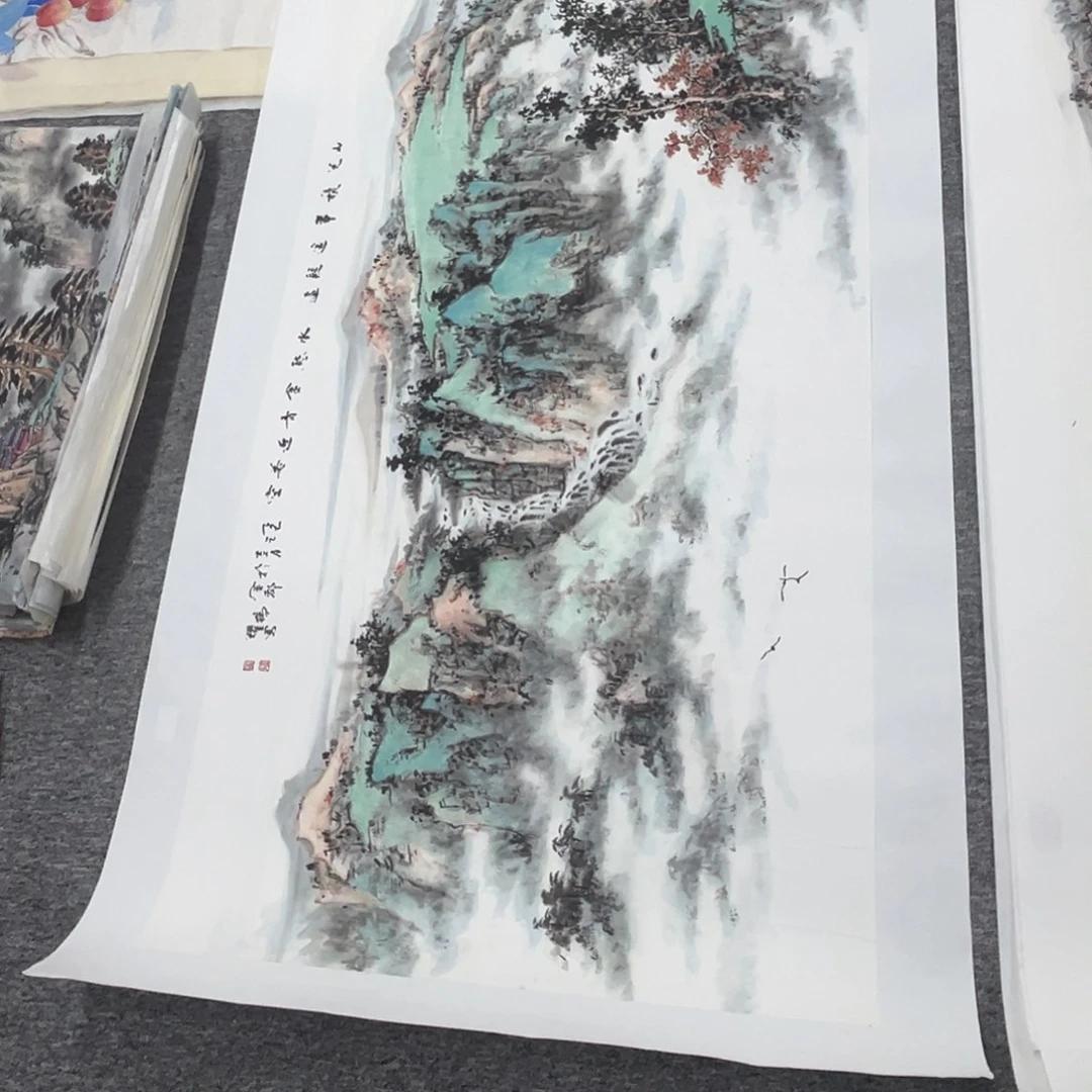 青***蛙国画绘画作品多次参加全国
