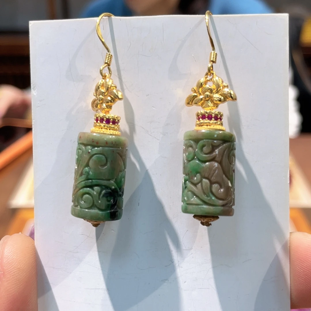锦纶铁合金耳坠耳饰