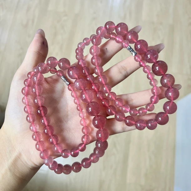 R15水晶草莓晶塔链7-13mm+多样性发其一