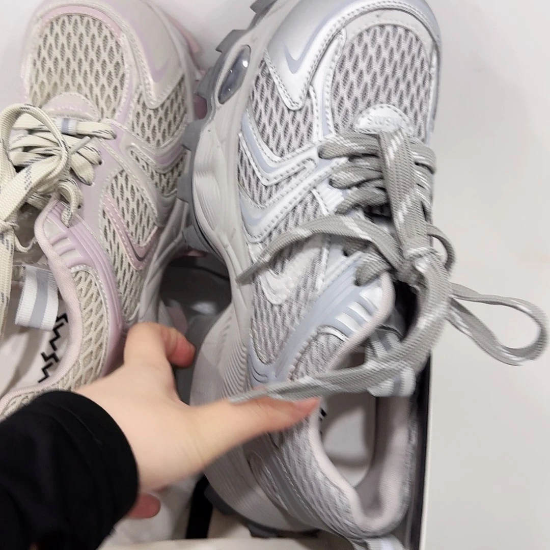 玛莎玛索老爹鞋猫爪39码银色