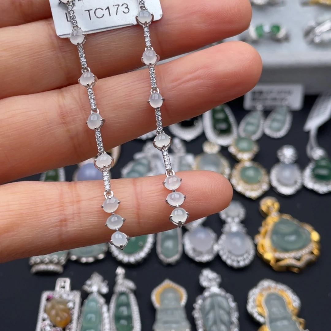 翡翠银S925镶嵌颈饰