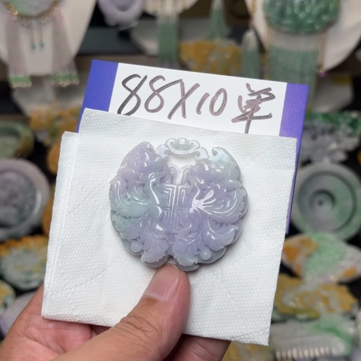唯***忧翡翠未镶嵌颈饰吊坠