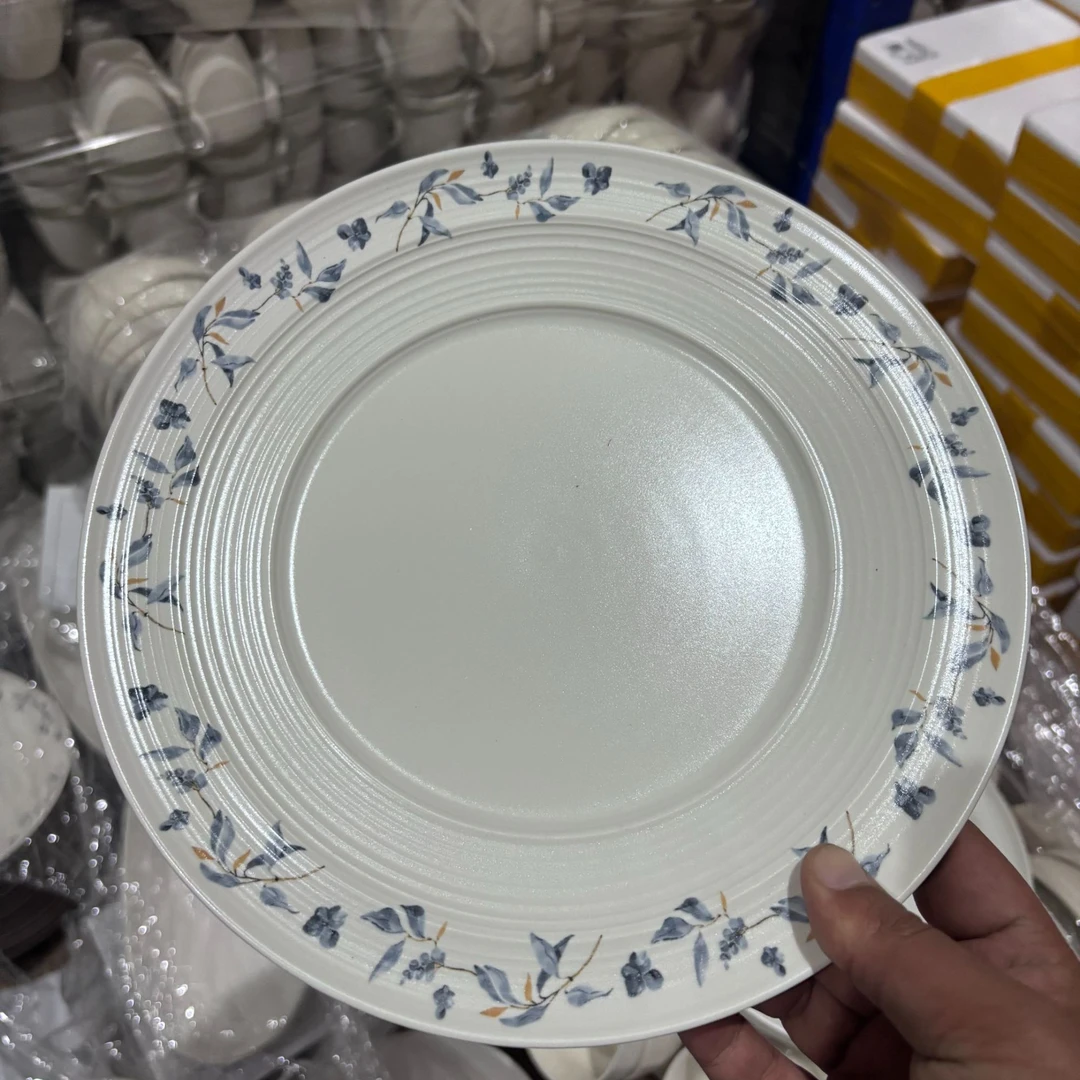 兰馨花系列尾单清仓碗盘多只装组合装轻奢风家用陶瓷默认微瑕