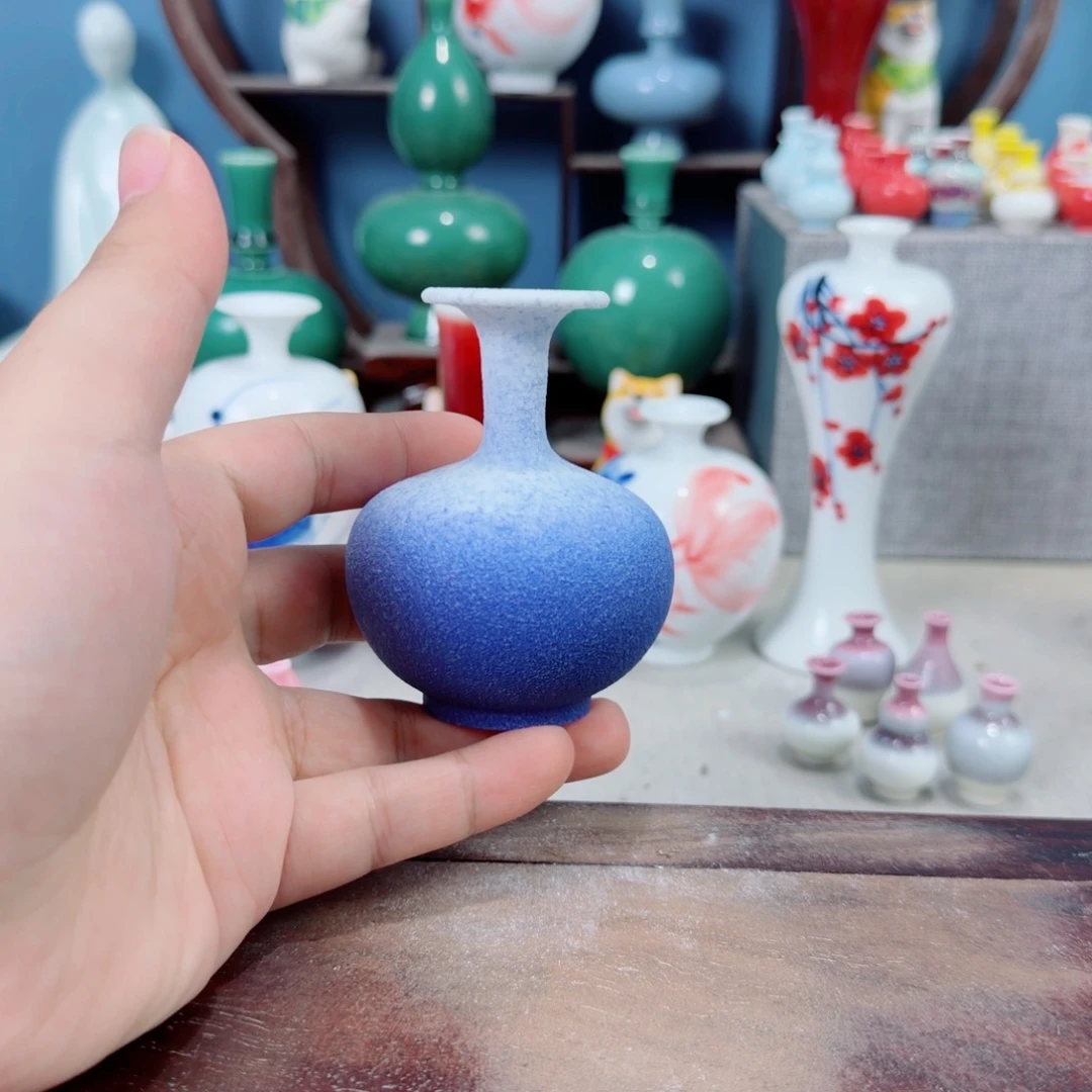 陶瓷手工小花器摆件