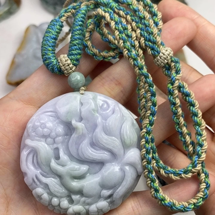 颈饰未镶嵌翡翠吊坠