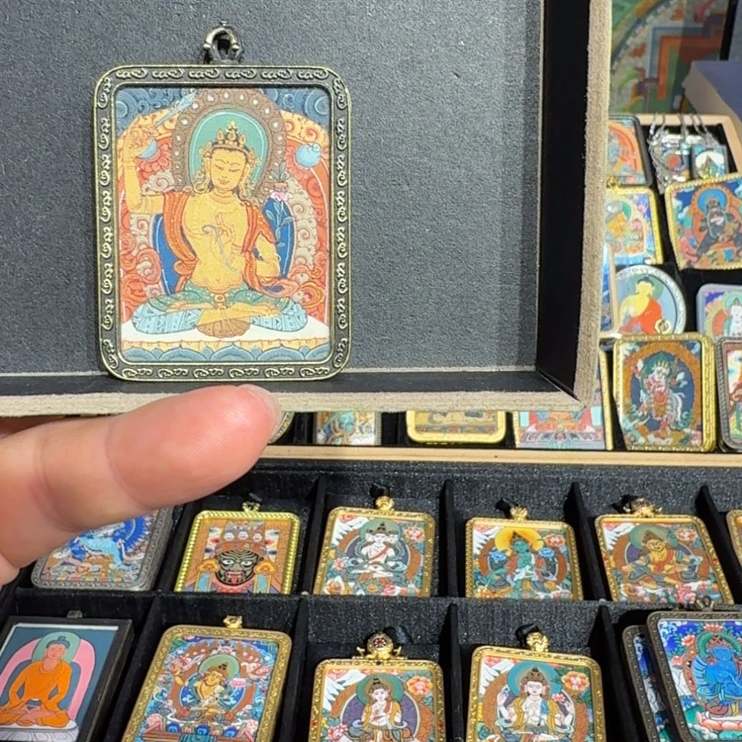 吊坠西藏文殊菩萨 齐乌岗巴