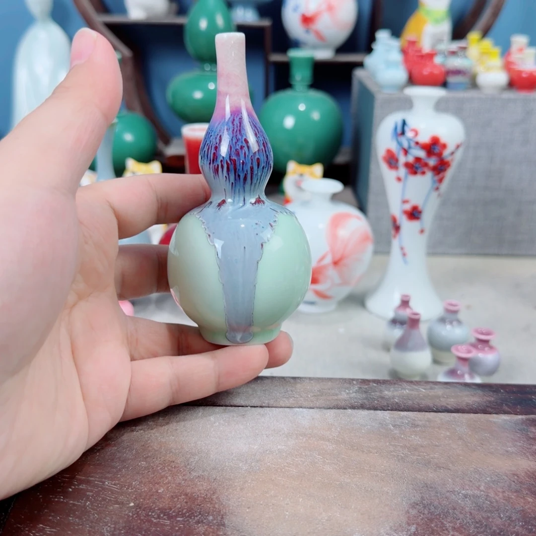 陶瓷手工小花器摆件