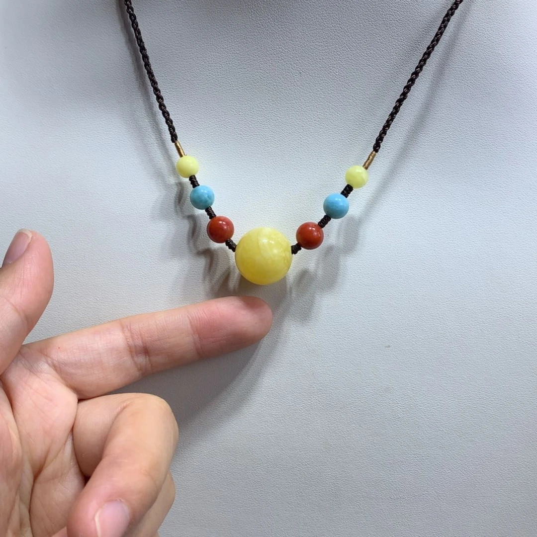 蜜蜡未镶嵌颈饰特价15.8mm