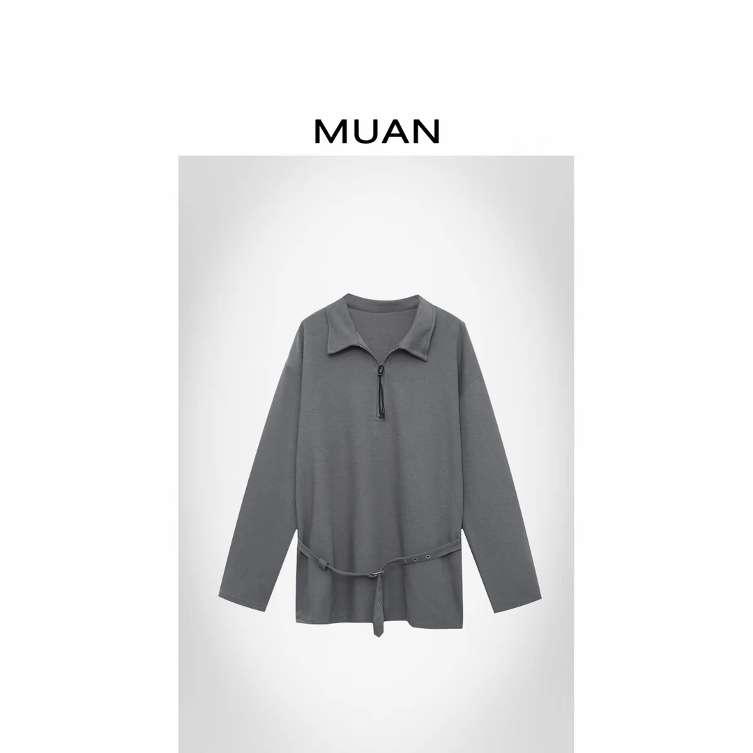 木岸MUAN：《极简主义卫衣》“极简系列”定制320克卫衣女CQ-MJ-F8311