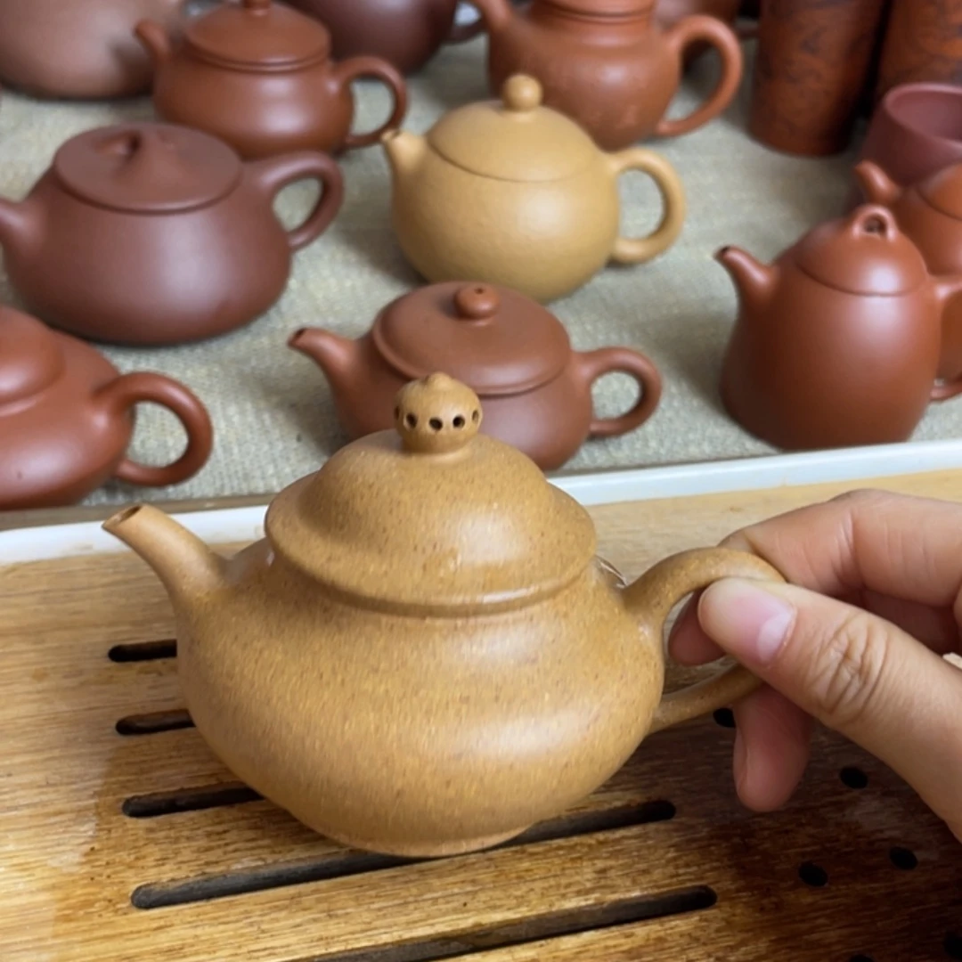 紫砂茶壶香炉壶 黄金段