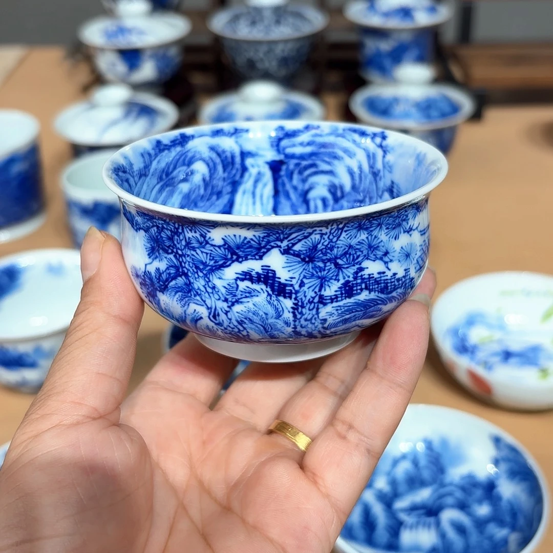 景德镇纯手工手绘单杯