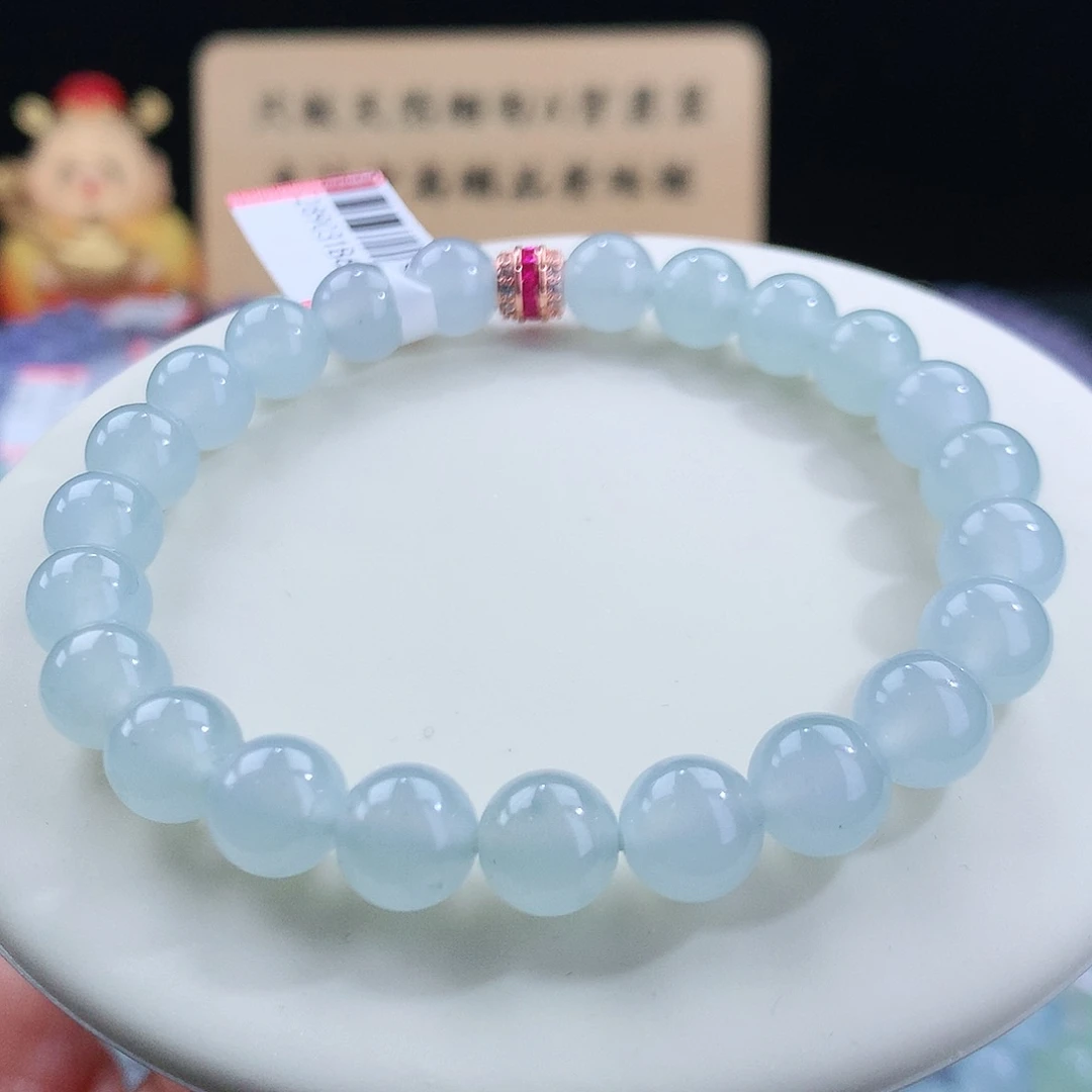 翡翠手链未镶嵌卡8