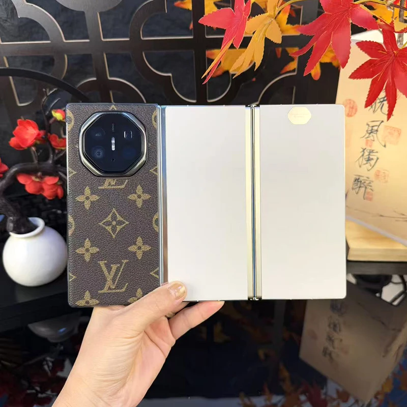 适用华为MateXTs手机壳新款超薄时尚XT三折叠手机壳高级感花纹壳