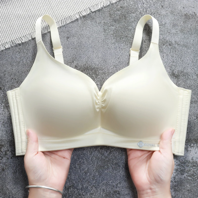 内衣女聚拢收副乳防外扩一片式薄款文胸上托女士无痕小胸舒适美背