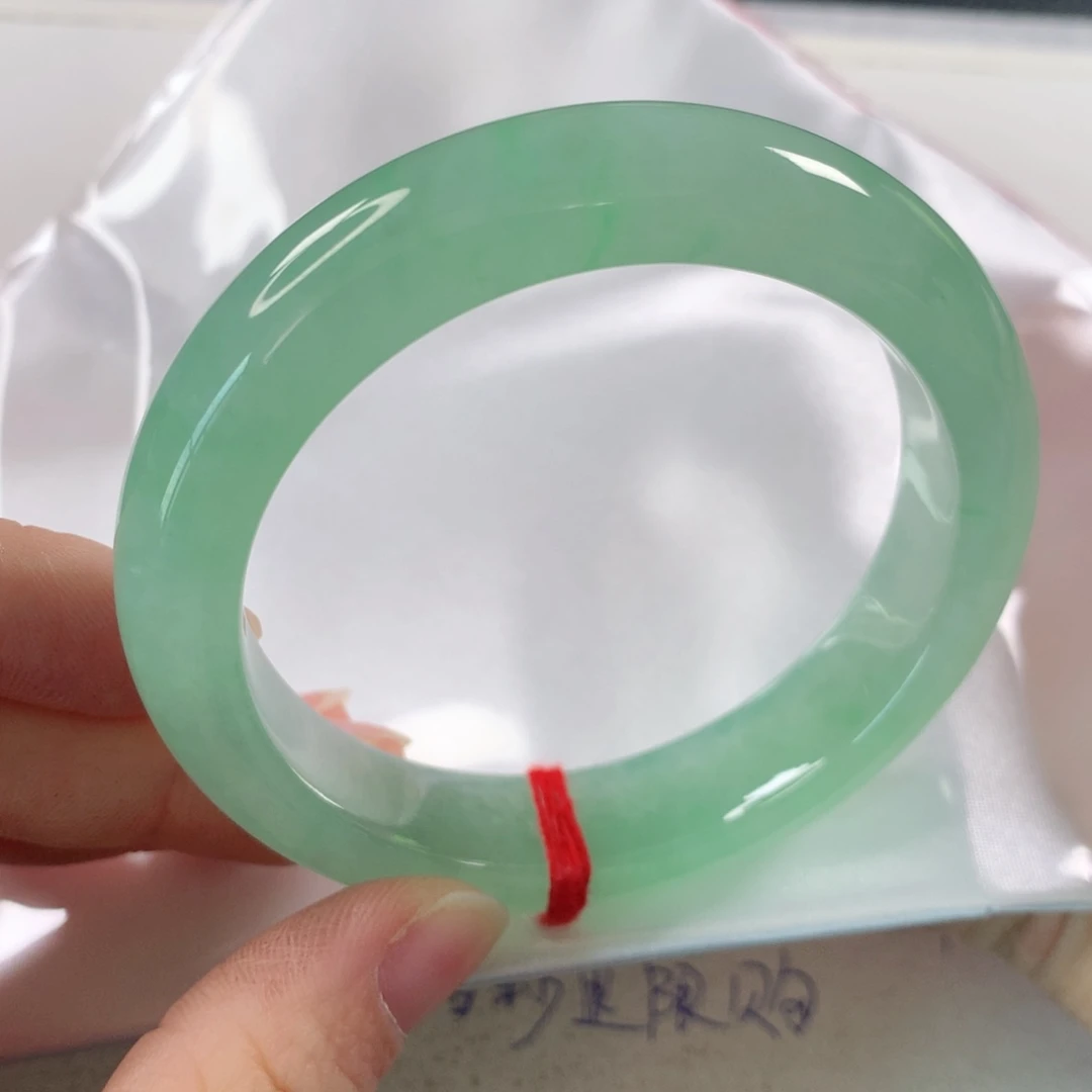 未镶嵌手镯翡翠冰透甜果绿316