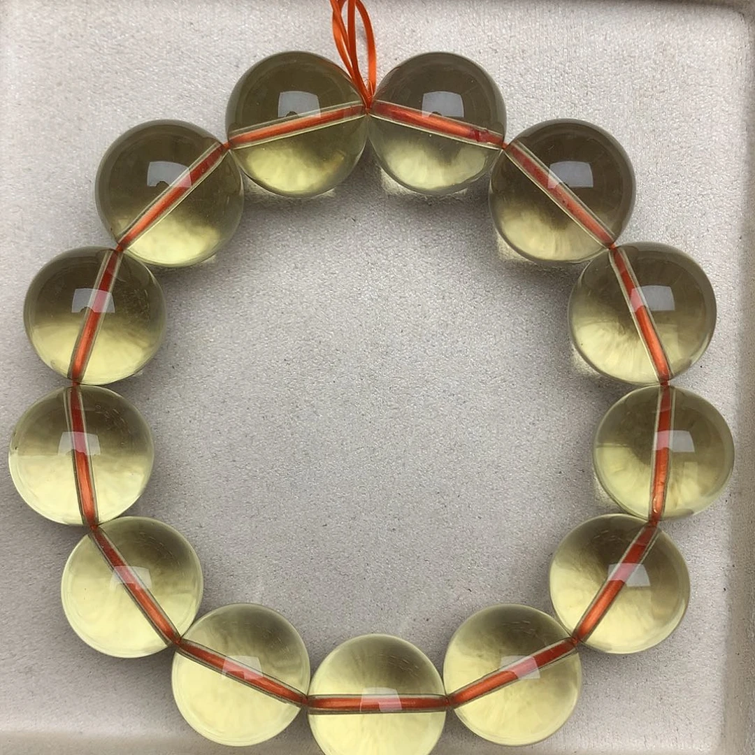 水晶手串未镶嵌巴西黄水晶