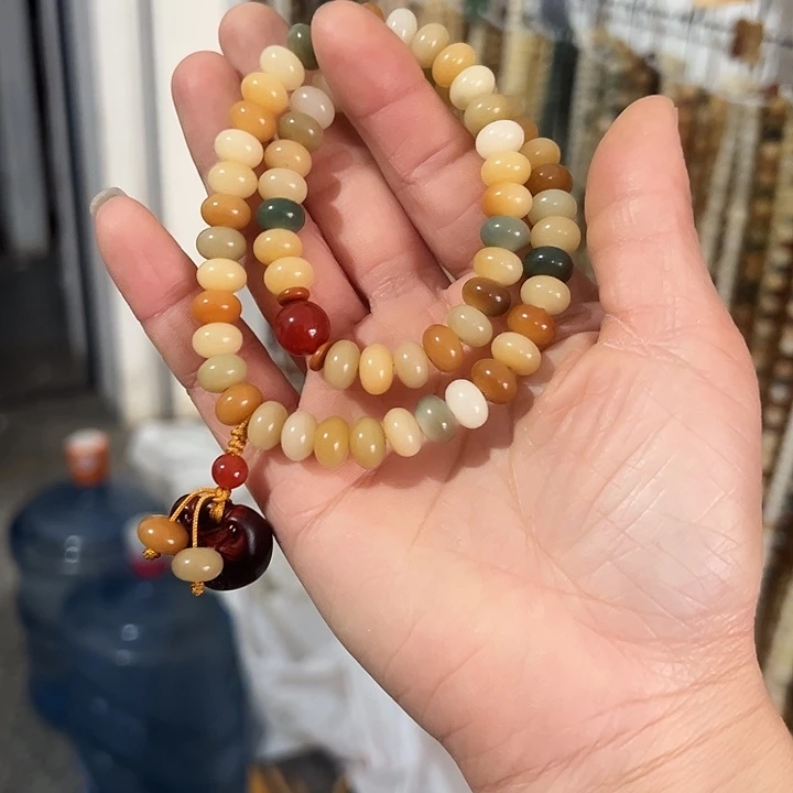 白玉菩提吊坠6×90