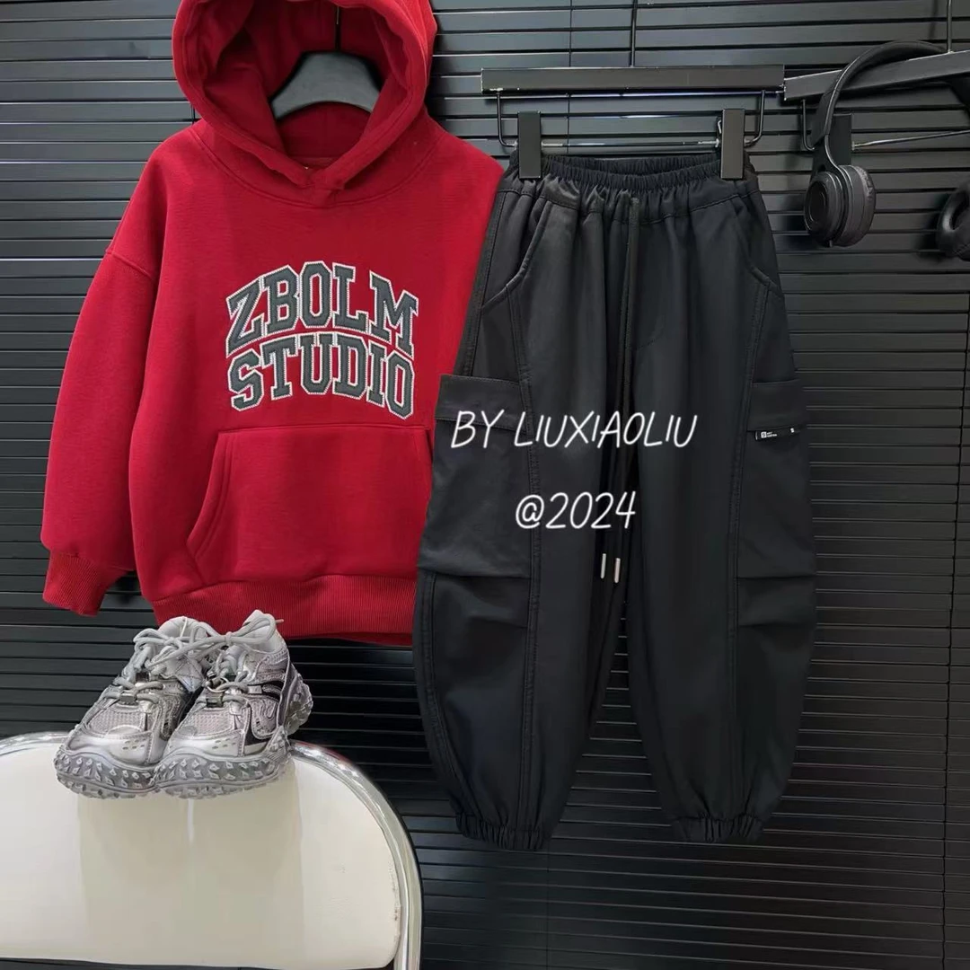 杭州六小六正版 BY LIUXIAOLIU冬季儿童加绒工装裤12872