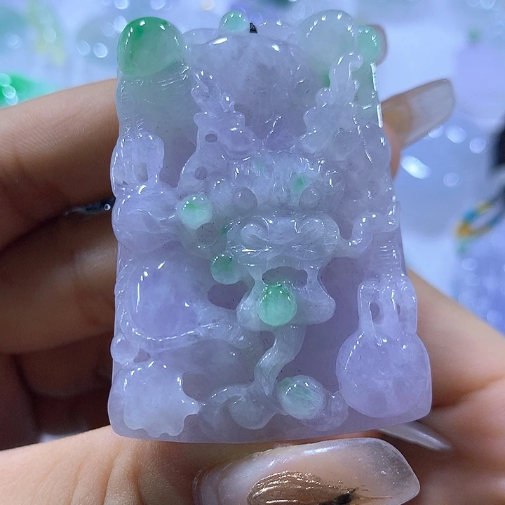 颈饰未镶嵌翡翠天然翡翠A货吊坠