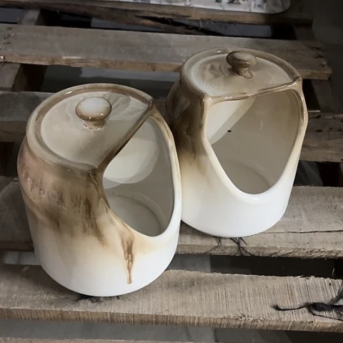 微瑕，不能明火，口径14厘米，2个气泡