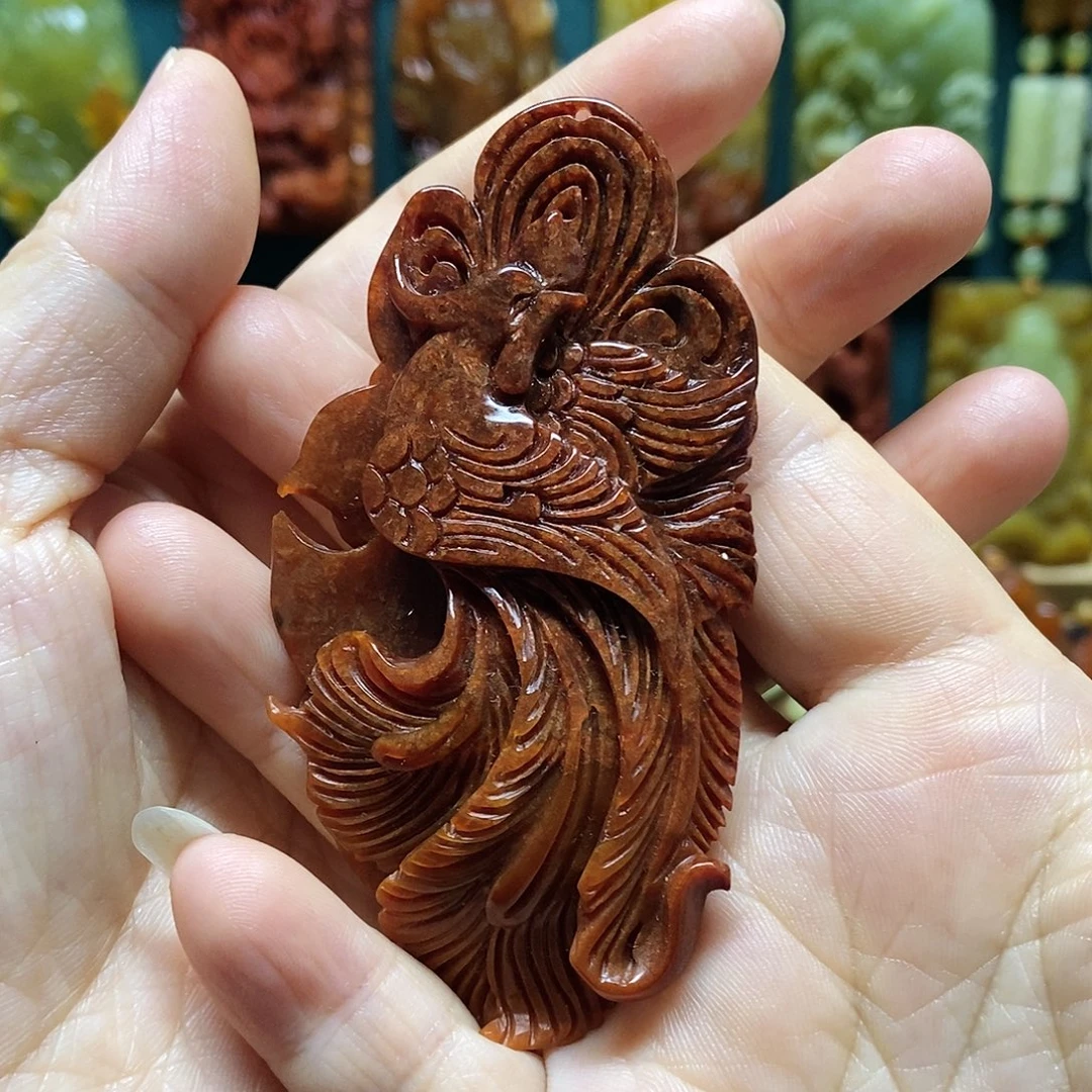 岫玉未镶嵌吊坠(赠链)