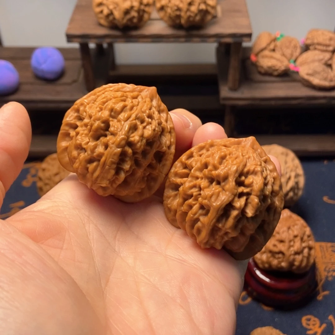 文玩核桃把件全品盘龙虎头尺寸42