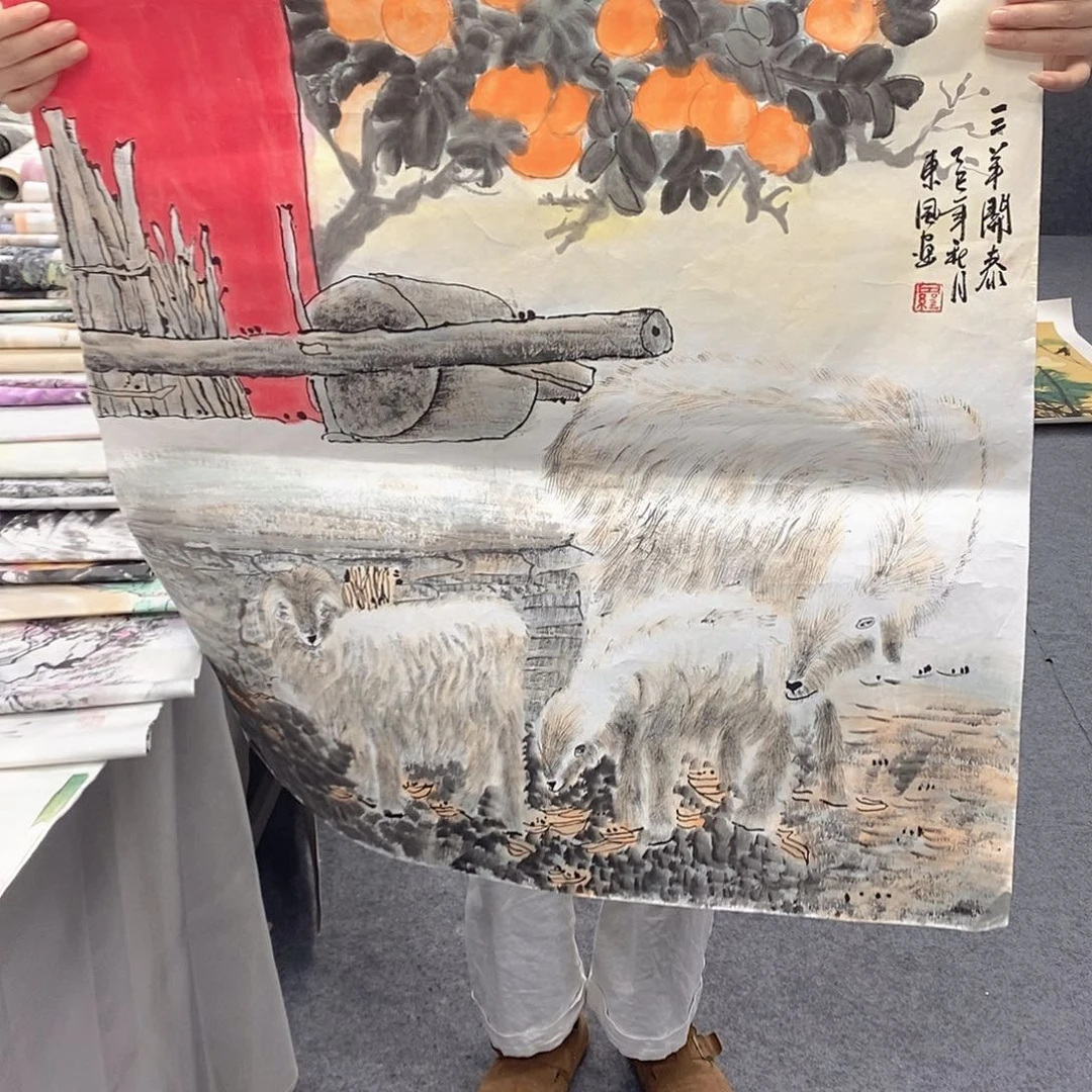 国画国画手绘作品