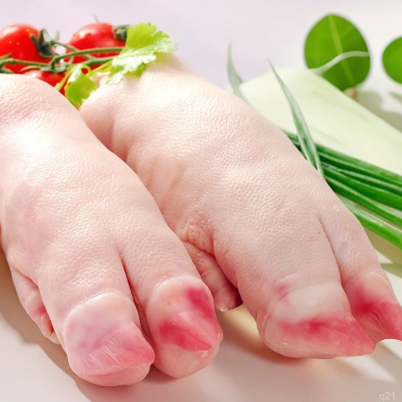 卤菜 片猪蹄冷冻斤新鲜猪脚切20烧烤食材 生猪猪脚半片开蹄对猪蹄