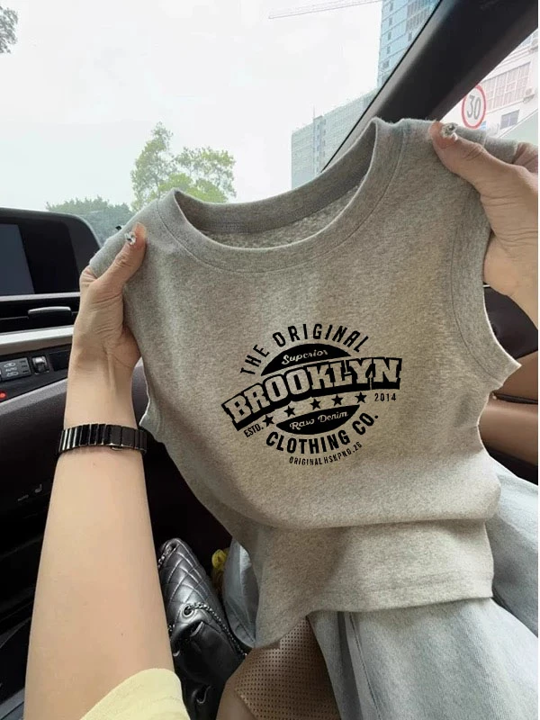 棉质灰色工字背心内搭女夏外穿打底吊带防走光遮副乳无袖t恤上衣