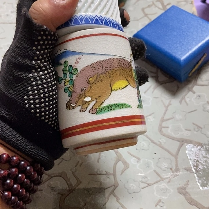 青***草中古杂项回流瓷器